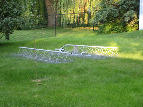 IMG_3312 Two sections after a coat of Cold Galvanizing Compound